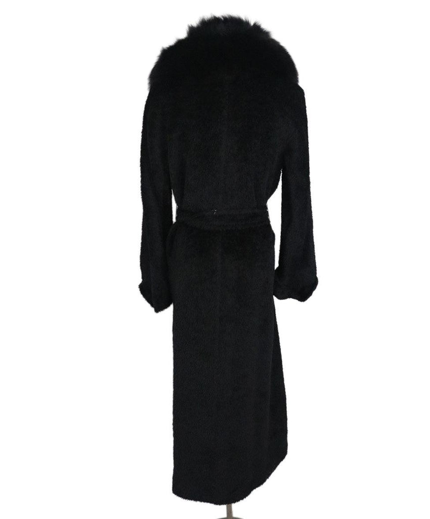 Max Mara Black Alpaca Coat sz 6 - Michael's Consignment NYC