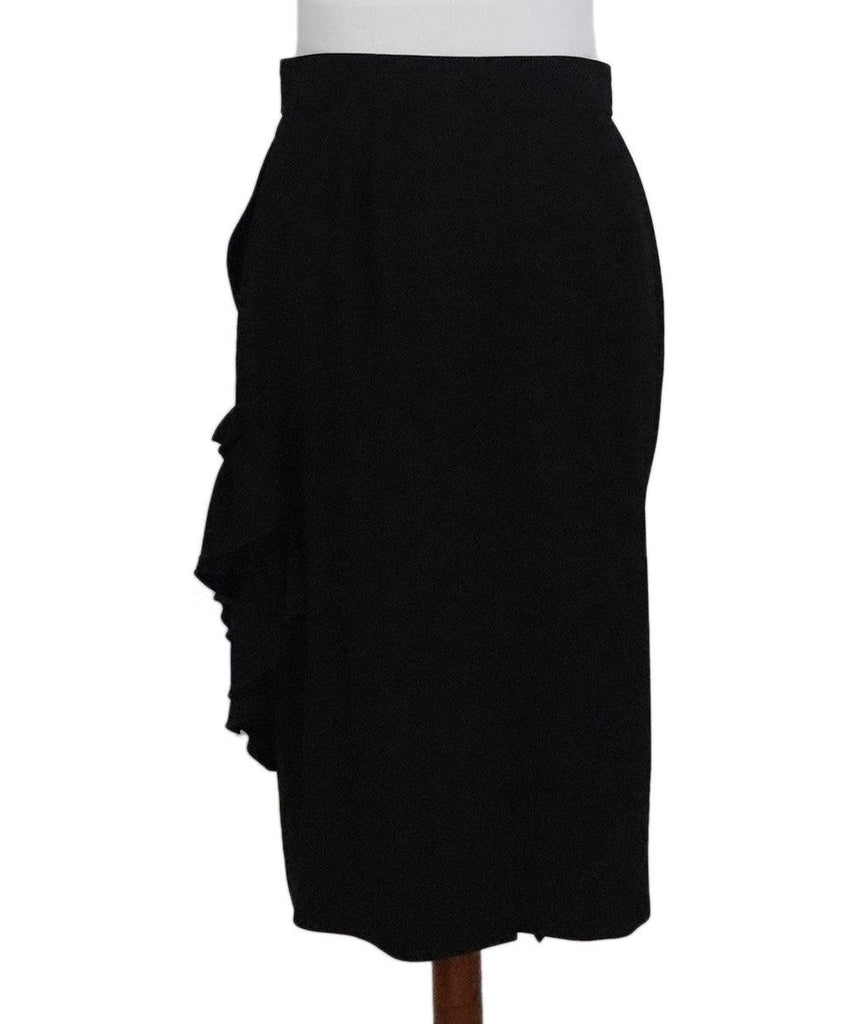 Max Mara Black Triacetate Polyester Skirt sz 10 - Michael's Consignment NYC