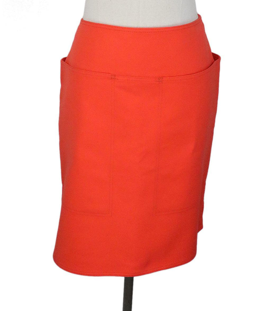 Max Mara Orange Cotton Skirt sz 8 - Michael's Consignment NYC