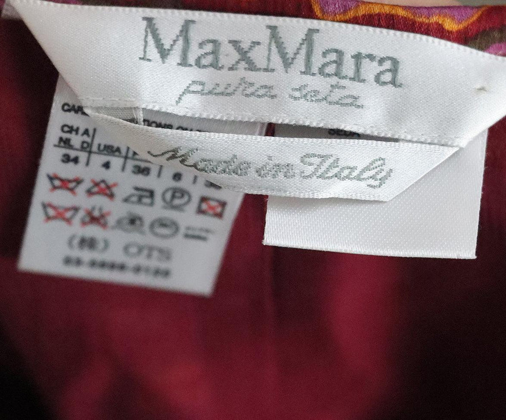 Max Mara Purple & Orange Viscose Skirt sz 4 - Michael's Consignment NYC