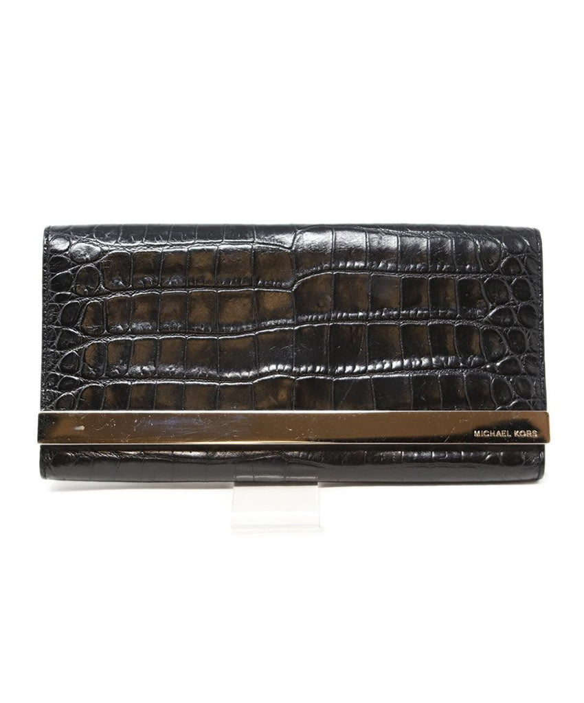 Michael Kors Black Pressed Leather Handbag - Michael's Consignment NYC