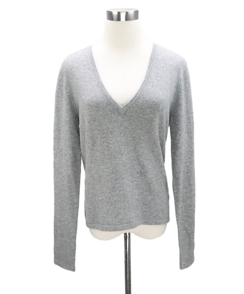 Michael Kors Grey Cashmere Sweater sz 6 - Michael's Consignment NYC