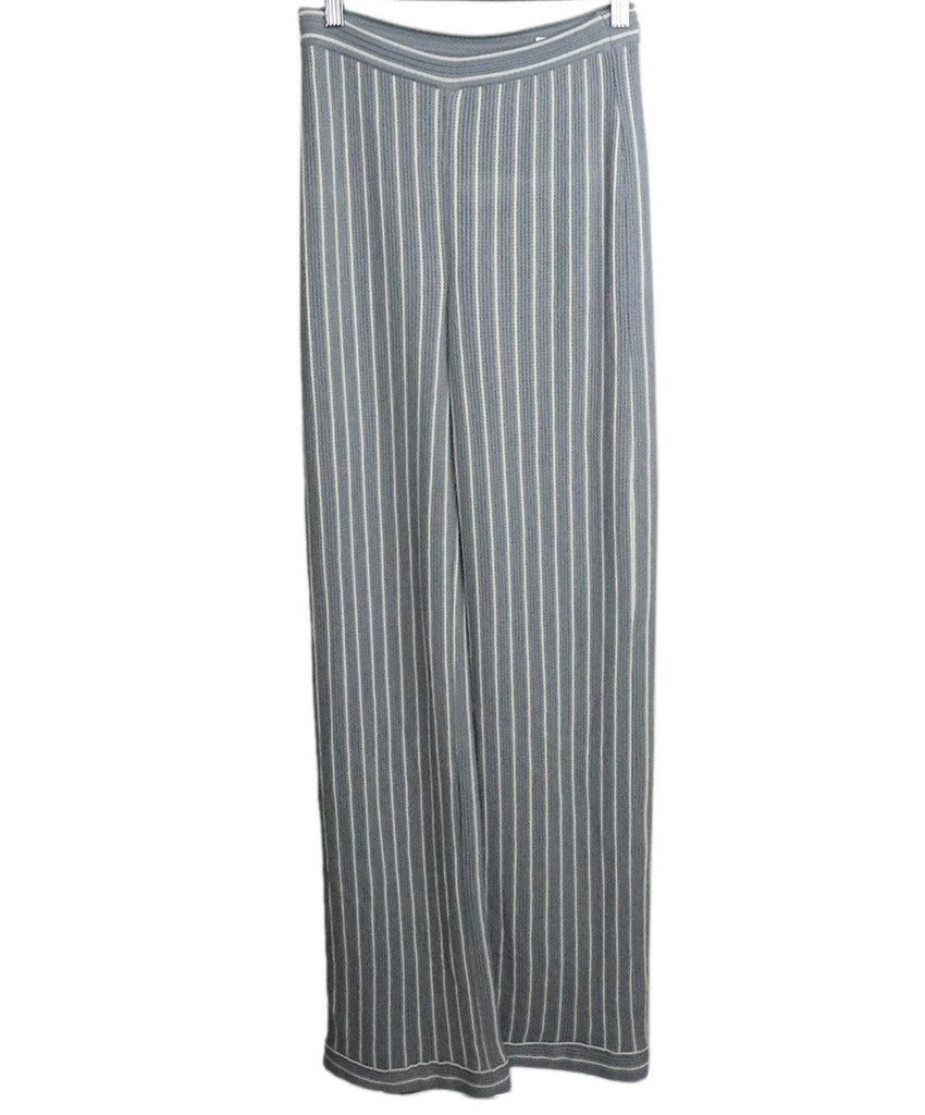 Missoni Grey & White Striped Wool Pants sz 6 - Michael's Consignment NYC