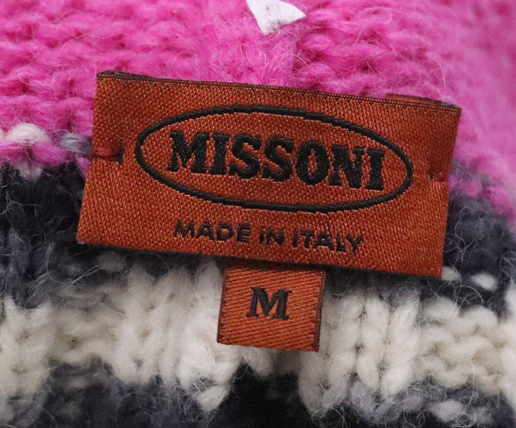 Missoni Pink Black Cashmere Hat - Michael's Consignment NYC