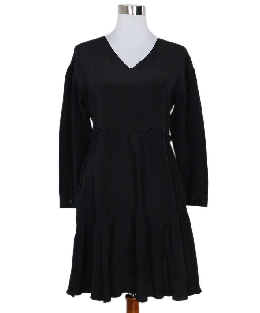 Miu Miu Black Silk Dress sz 6 - Michael's Consignment NYC