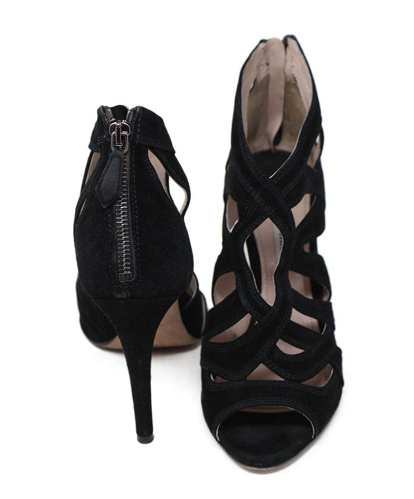 Miu Miu Black Suede Heels Sz 38 - Michael's Consignment NYC