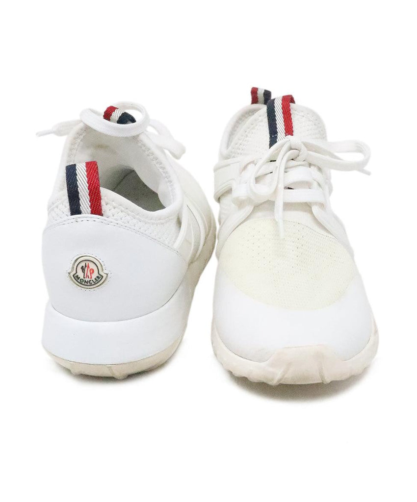 Moncler White Nylon Sneakers sz 7 - Michael's Consignment NYC