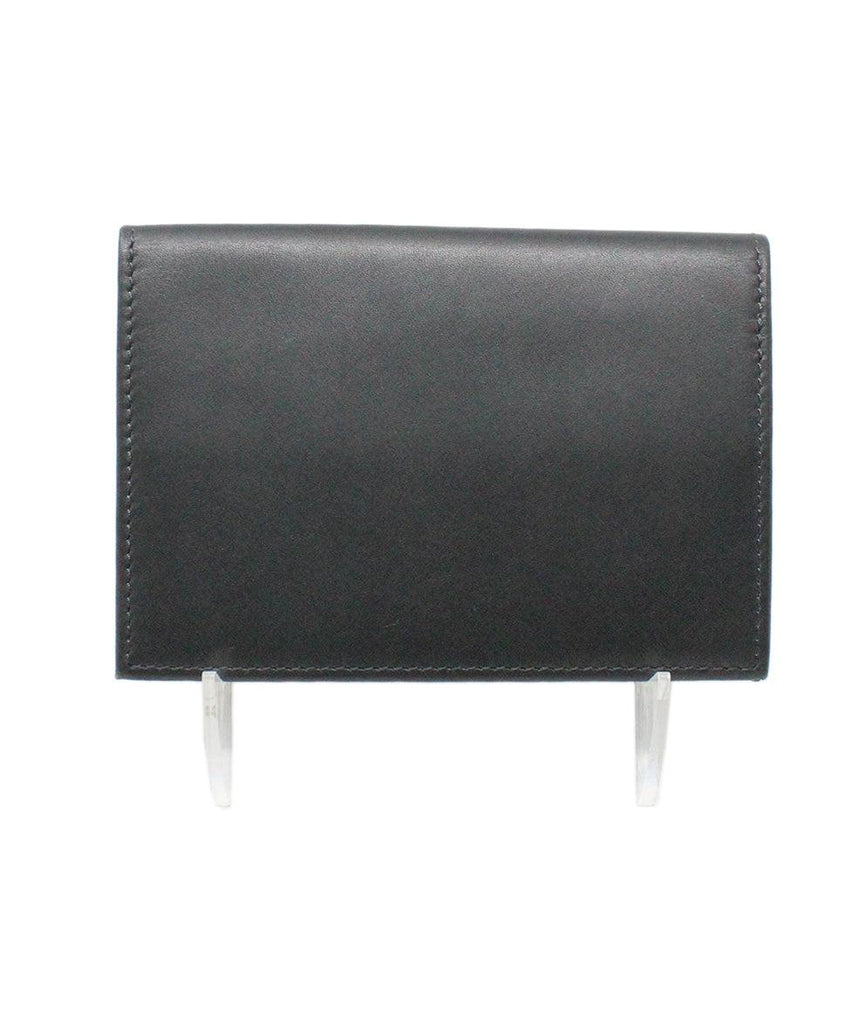 Mr.& Mrs. Italy Black Leather Wallet - Michael's Consignment NYC