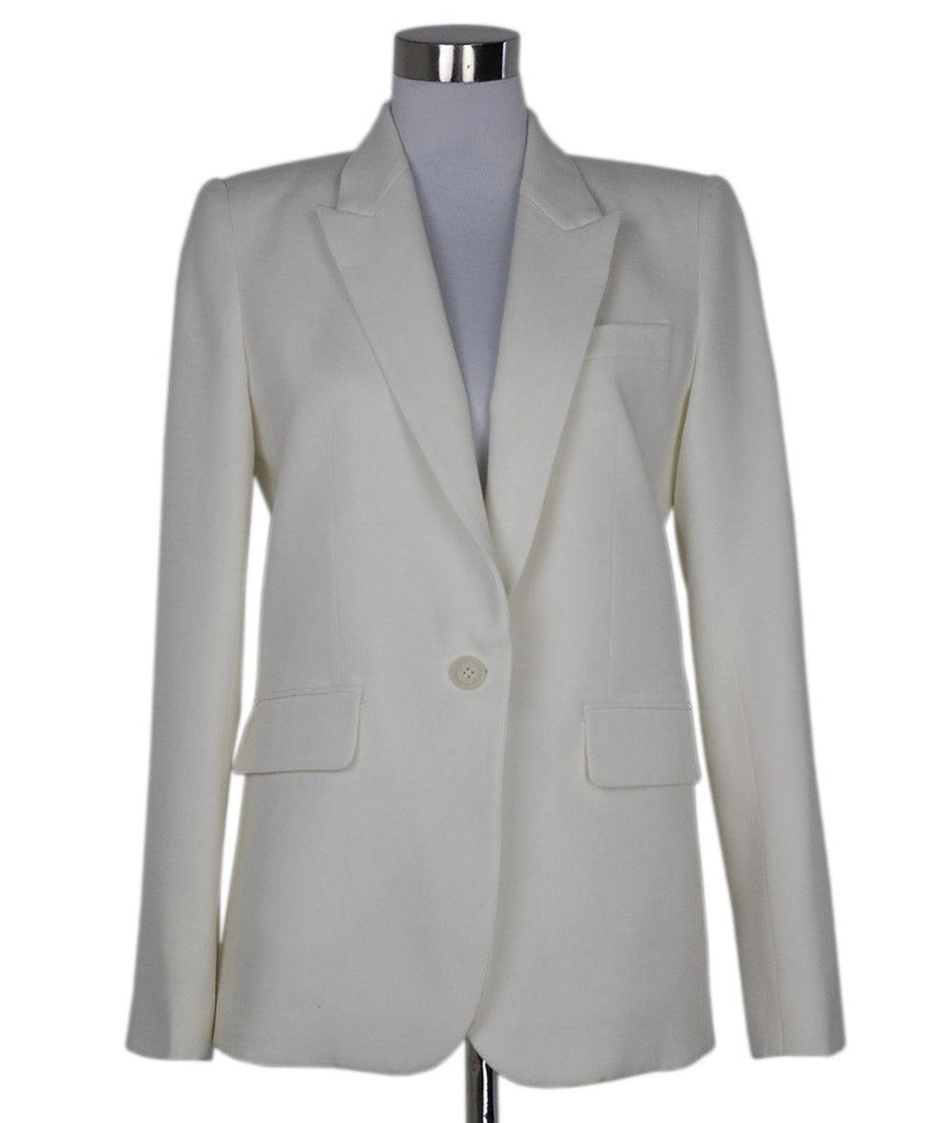Nili Lotan White Wool Jacket sz 2 - Michael's Consignment NYC
