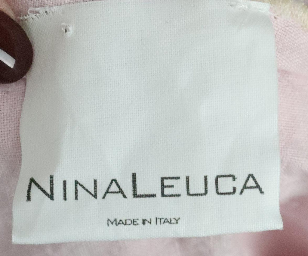 Nina Leuca Light Pink & White Crochet Blouse sz 6 - Michael's Consignment NYC