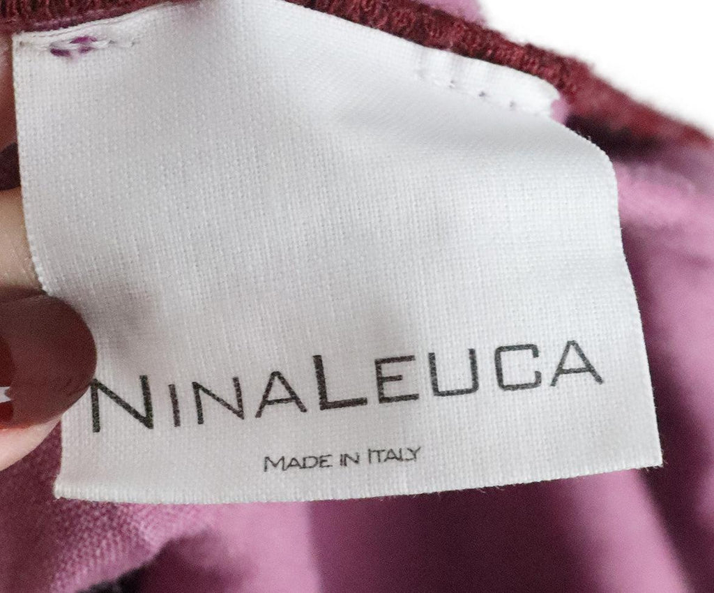Nina Leuca Mauve & Pink Linen Blouse sz 6 - Michael's Consignment NYC