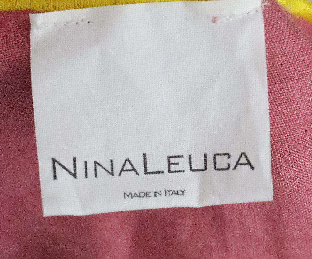 Nina Leuca Mauve & Pink Linen Blouse sz 6 - Michael's Consignment NYC