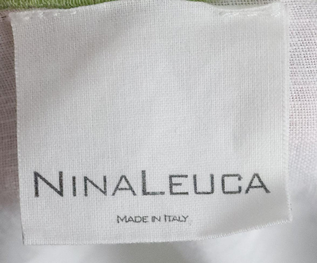 Nina Leuca White Linen Blouse sz 6 - Michael's Consignment NYC