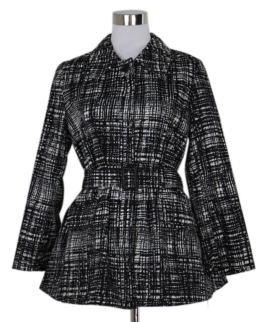 Prada B&W Print Nylon Jacket sz 4 - Michael's Consignment NYC