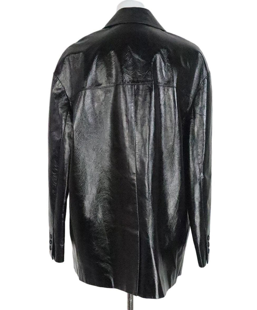 Prada Black Lambskin Jacket sz 8 - Michael's Consignment NYC