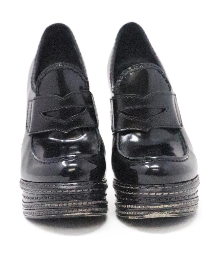 Prada Black Leather Heels sz 6.5 - Michael's Consignment NYC