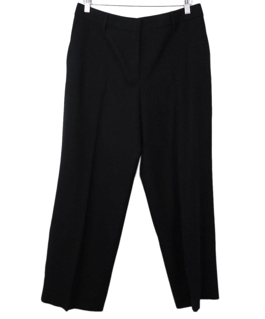 Prada Black Wool Pants sz 12 - Michael's Consignment NYC