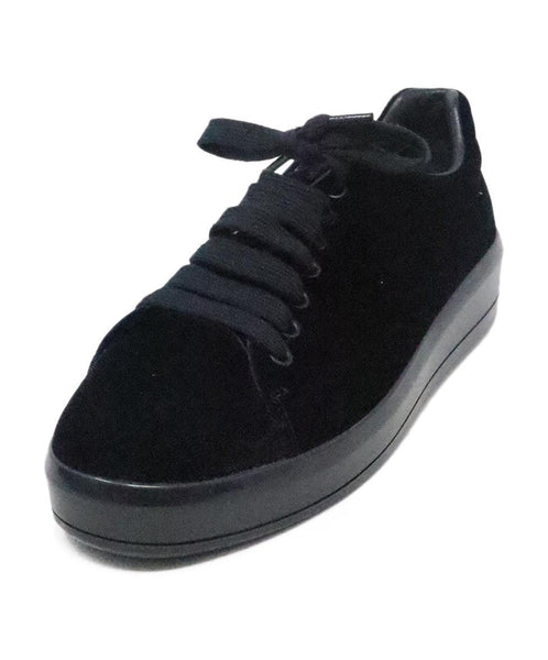 Prada Blue Velvet Sneakers sz 7 Michael s Consignment NYC