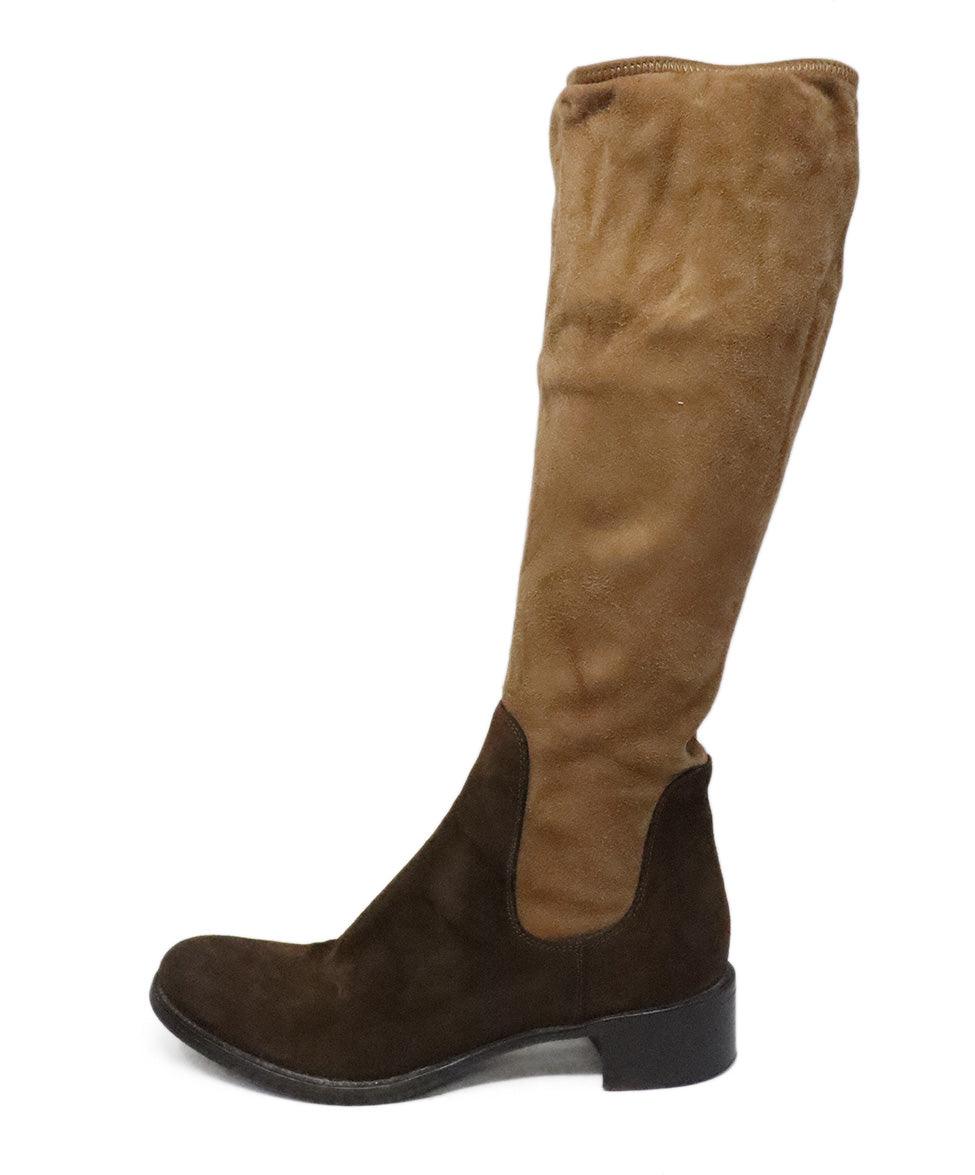 Prada brown suede boots on sale