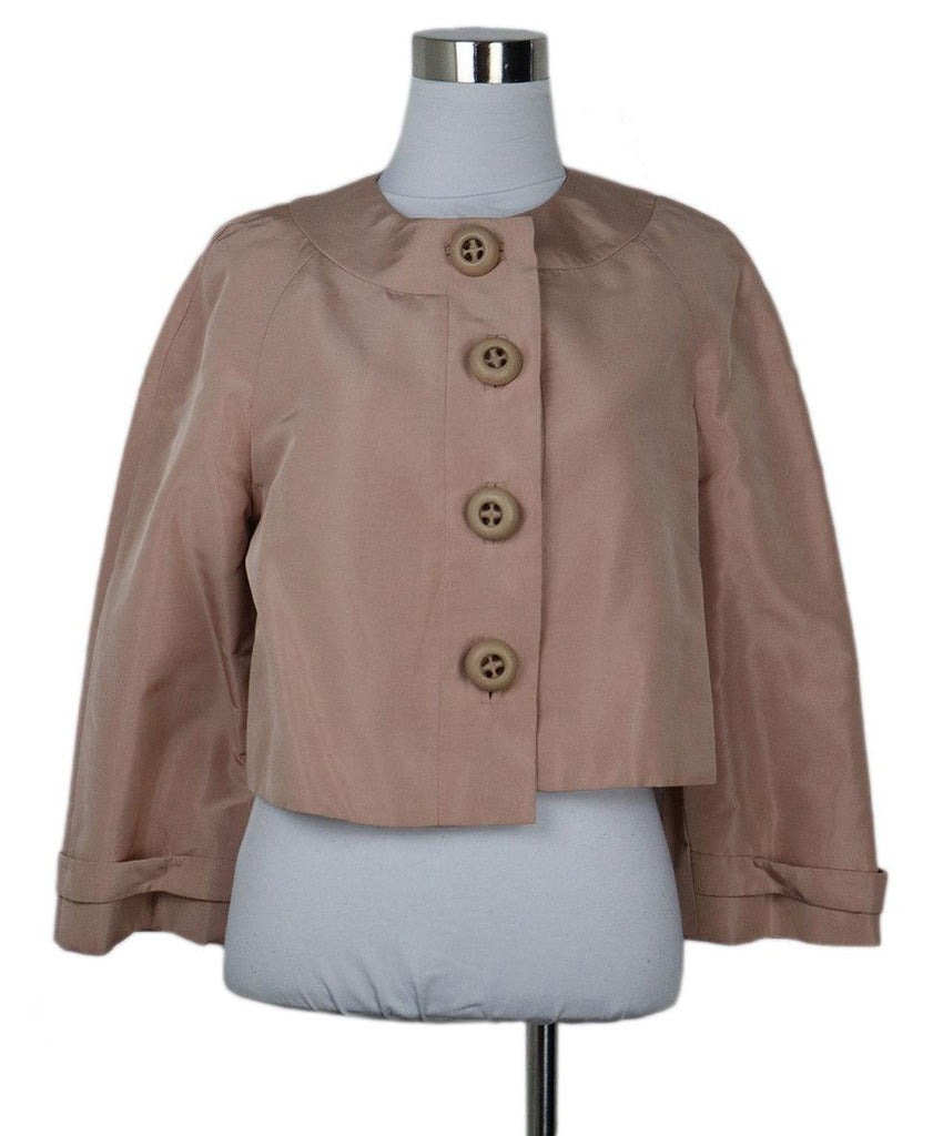 Prada Pink Silk Jacket sz 4 - Michael's Consignment NYC