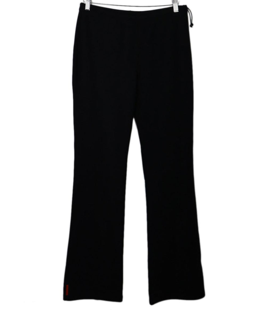 Prada Sport Black Flannel Lining Pants sz 8 - Michael's Consignment NYC