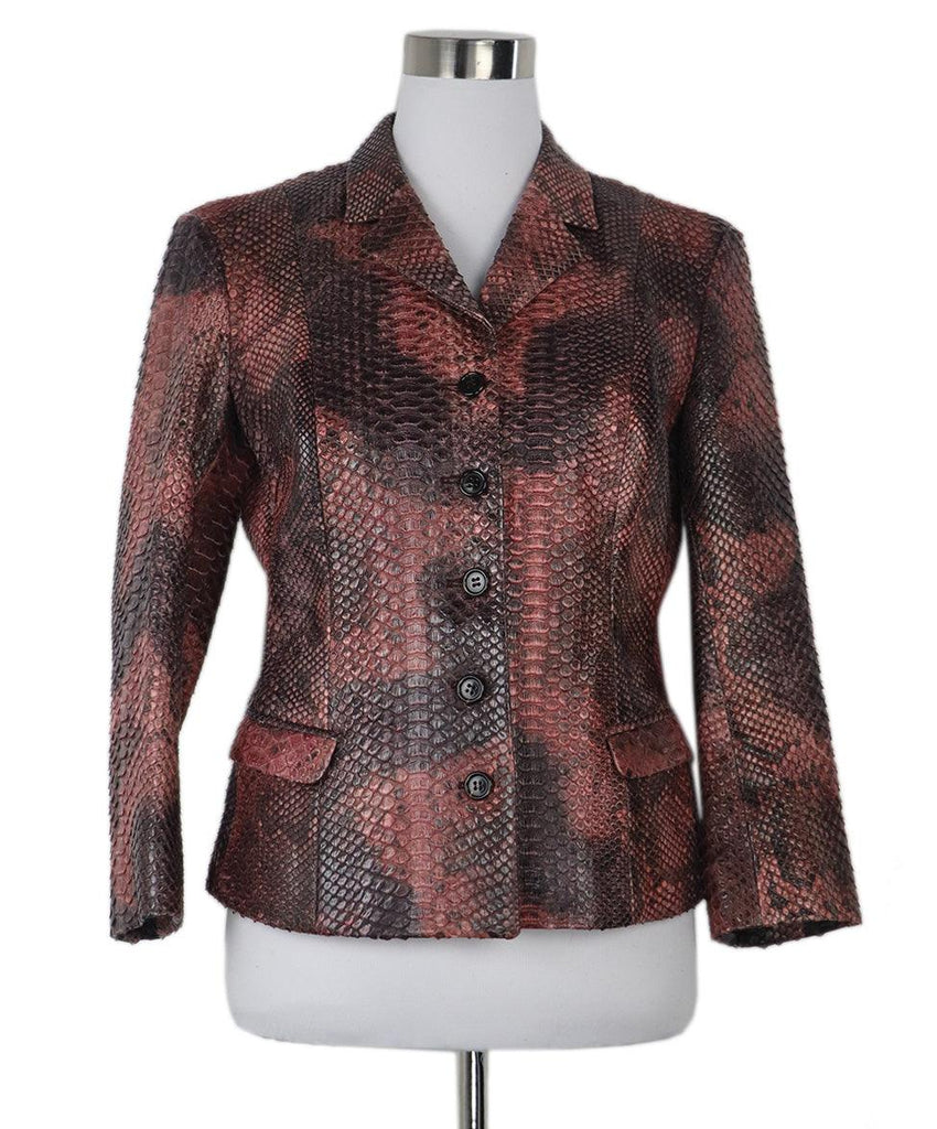 Prada Vintage Pink & Purple Snakeskin Jacket sz 2 - Michael's Consignment NYC