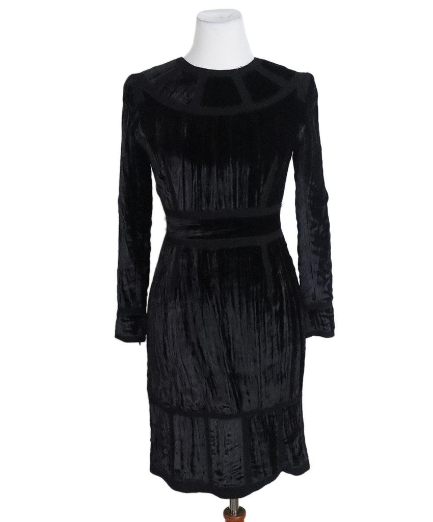 Proenza Schouler Black Velvet Dress sz 2 - Michael's Consignment NYC
