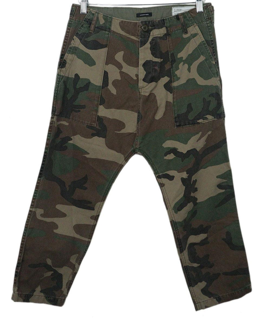 R13 Green Camouflage Print Pants sz 4 - Michael's Consignment NYC