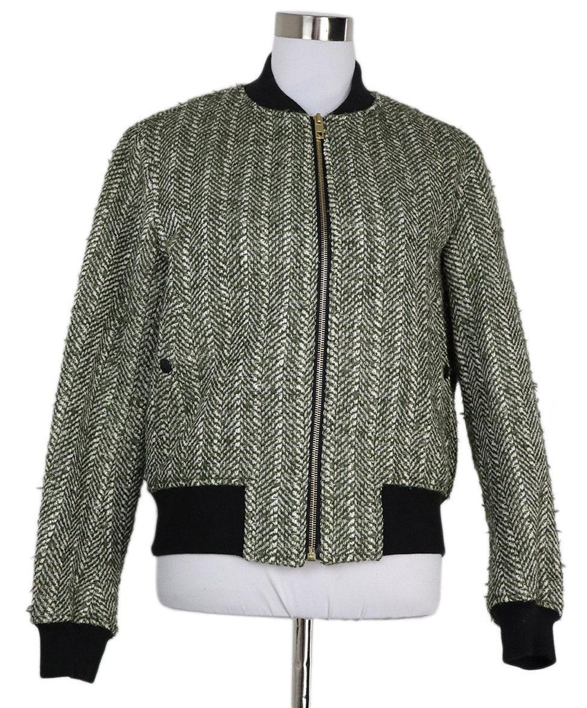 Rag & Bone Green & White Tweed Jacket sz 4 - Michael's Consignment NYC