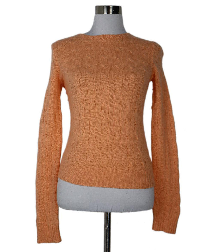 Ralph Lauren Peach Cashmere Sweater sz 6 - Michael's Consignment NYC