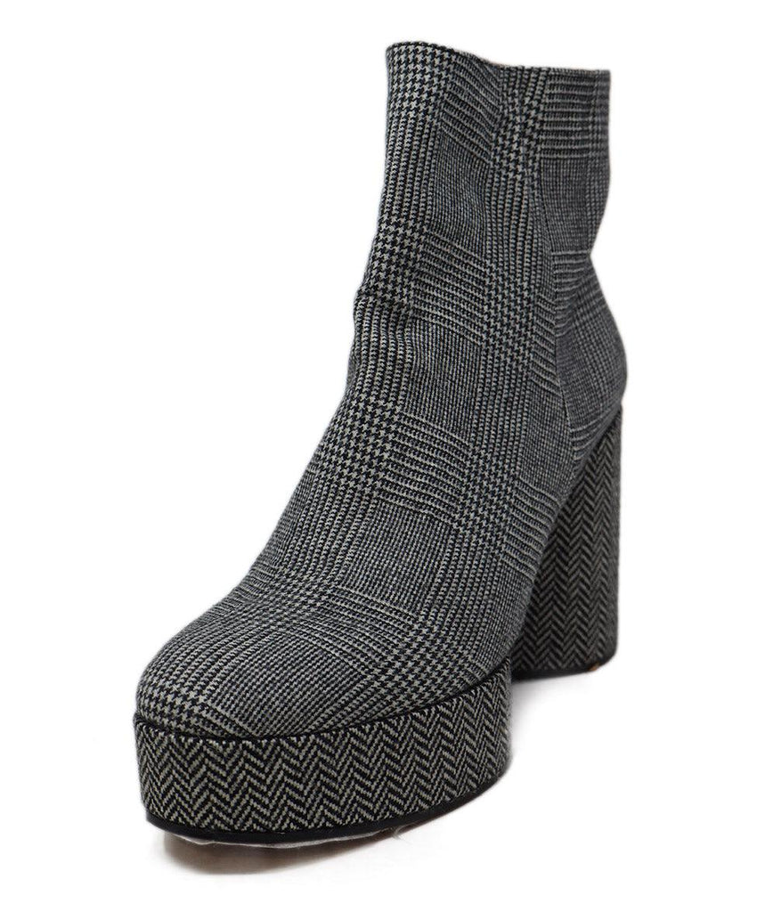 Robert Clergerie B&W Plaid Flannel Platforms sz 10 - Michael's Consignment NYC