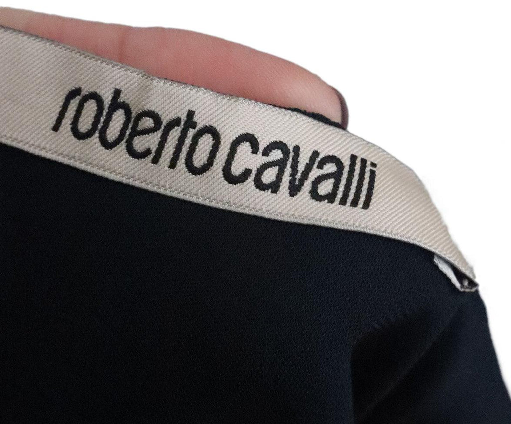 Roberto Cavalli Navy Viscose Dress sz 2 - Michael's Consignment NYC