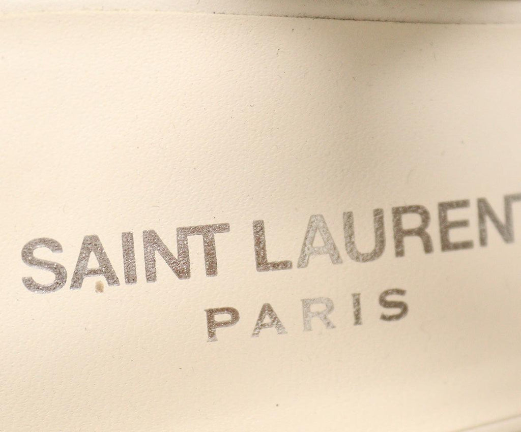 Saint Laurent White Leather Espadrilles Sandals sz 35.5 - Michael's Consignment NYC
