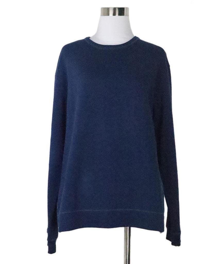 Sandro Navy Cotton Top sz 10 - Michael's Consignment NYC