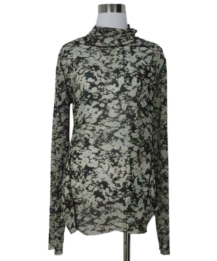 Schumacher B&W Mesh Floral Top sz 6 - Michael's Consignment NYC