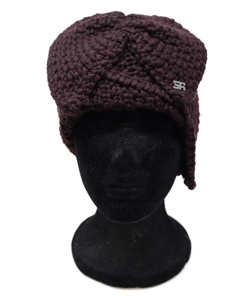 Sonia Rykiel Plum Wool Knit Hat - Michael's Consignment NYC