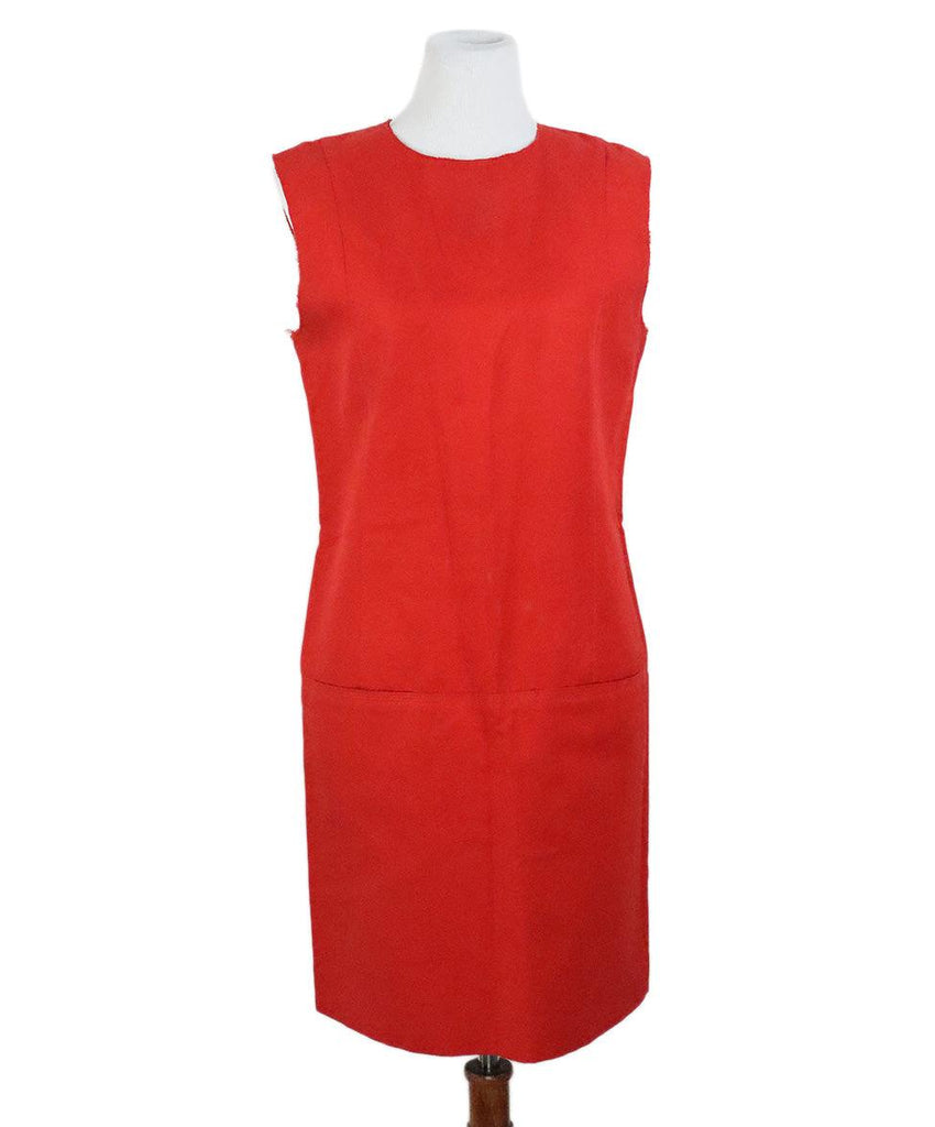 Sonia Rykiel Red Linen Cotton Dress sz 8 - Michael's Consignment NYC