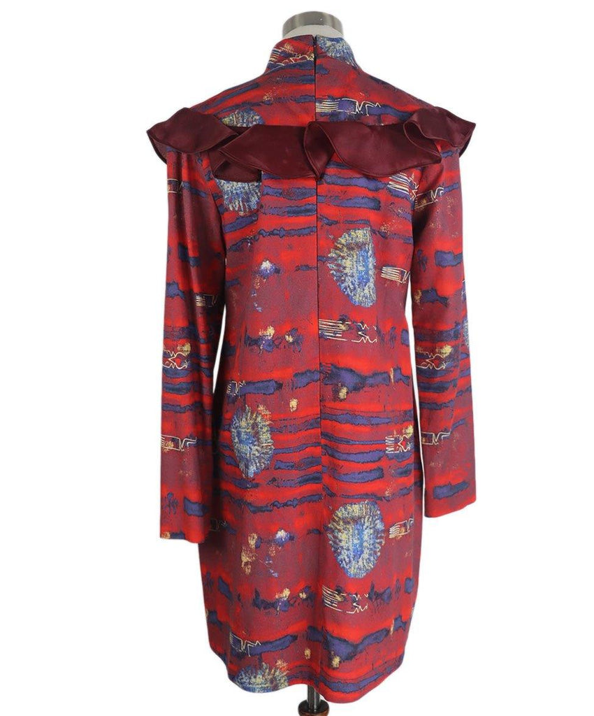 Stella Jean Red Print Cotton Dress sz 8 - Michael's Consignment NYC