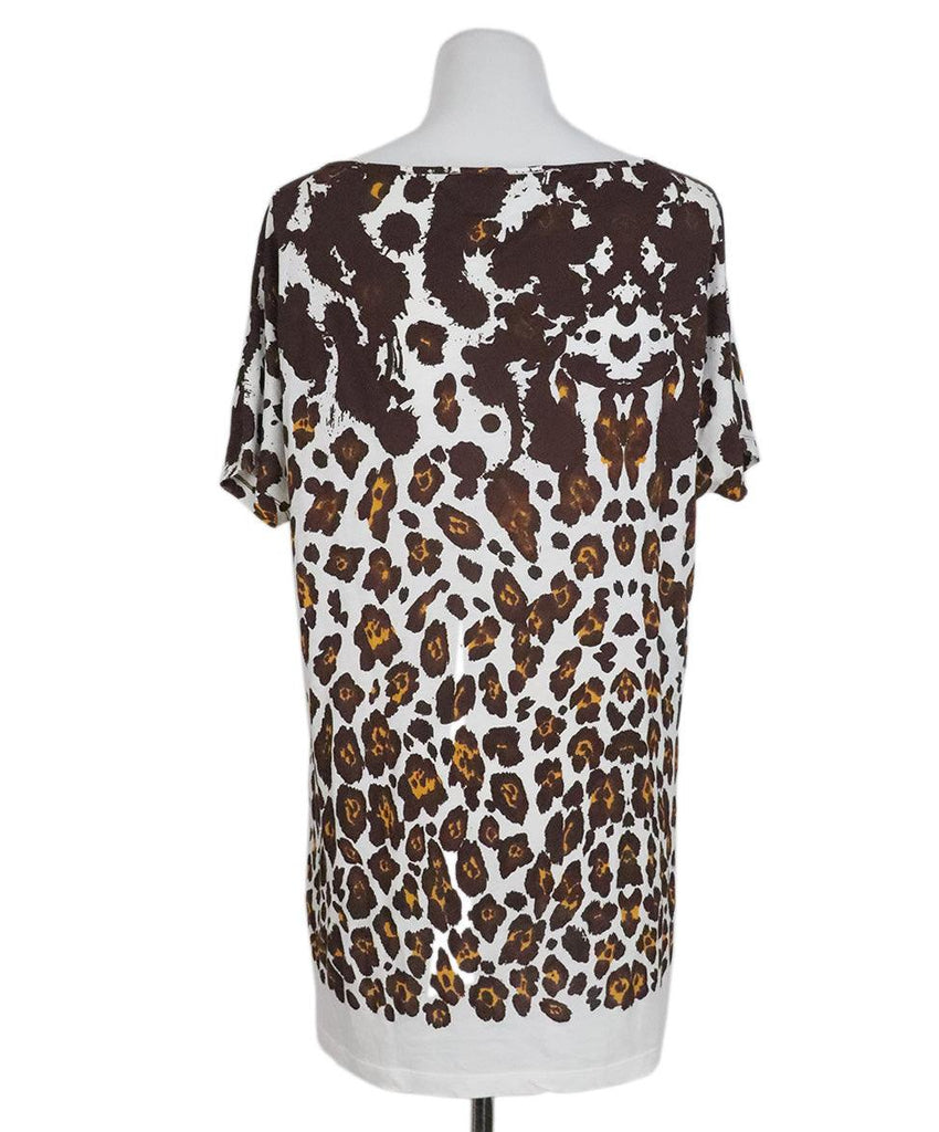 Stella McCartney Brown & White Cotton Top sz 8 - Michael's Consignment NYC