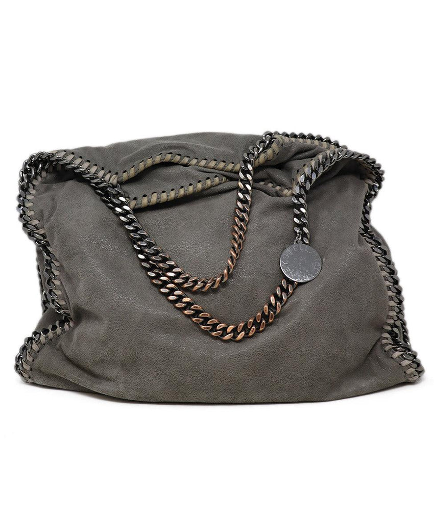 Stella McCartney Grey Vegan Leather Shoulder Bag - Michael's Consignment NYC