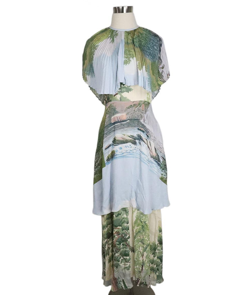 Stella McCartney Nature Print Pleated Dress - Michael's Consignment NYC