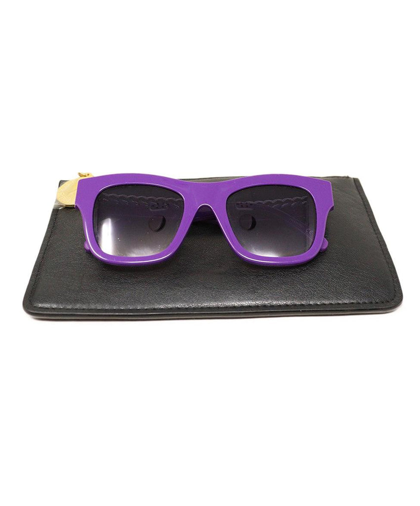 Stella McCartney Purple Plastic Sunglasses - Michael's Consignment NYC