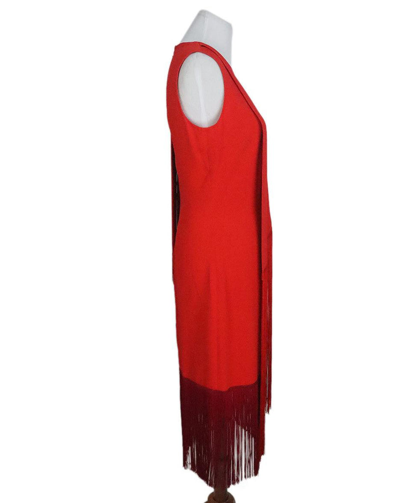 Stella McCartney Red Fringe Trim Dress sz 6 - Michael's Consignment NYC