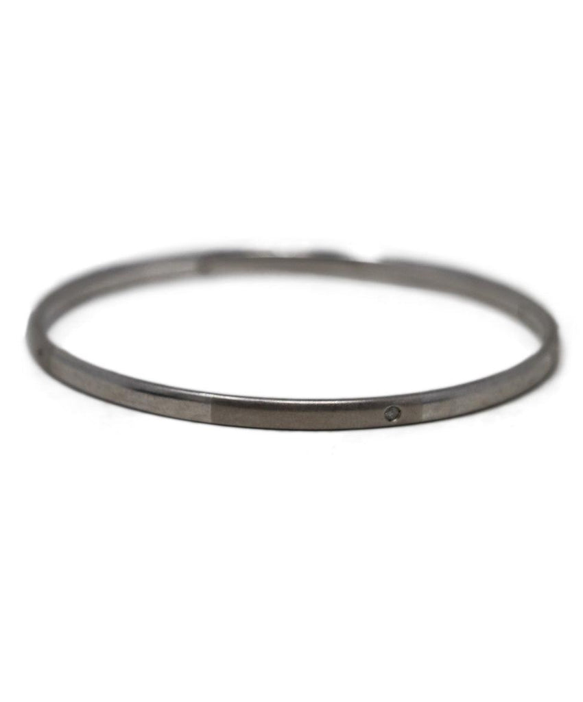 Sterling Silver & Diamond Bangle - Michael's Consignment NYC