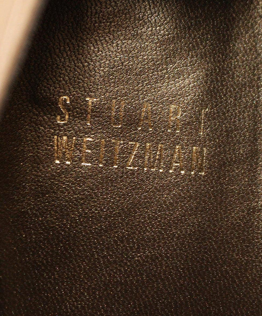 Stuart Weitzman Beige Pressed Leather Heels sz 6 - Michael's Consignment NYC