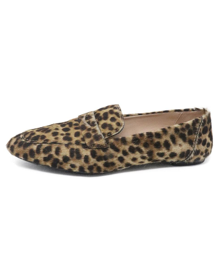 Stuart Weitzman Brown Leopard Print Fur Flats Sz US 9.5 - Michael's Consignment NYC