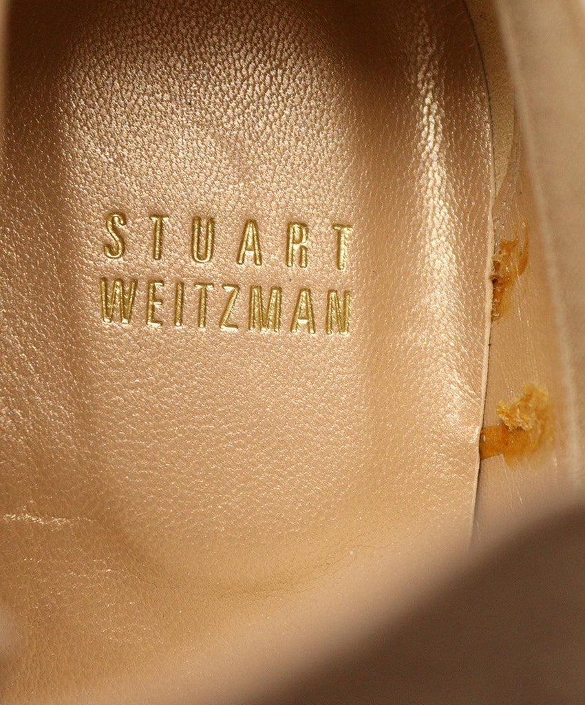 Stuart Weitzman Nude Suede Booties sz 37 - Michael's Consignment NYC