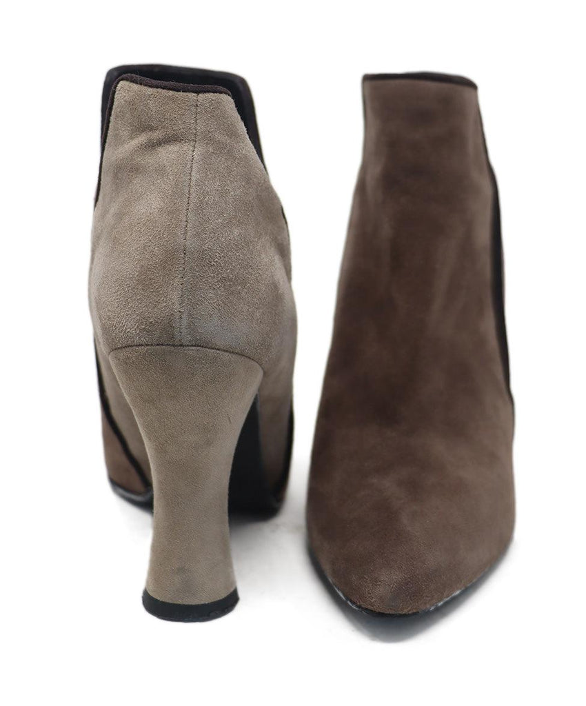 Stuart Weitzman Taupe Suede Heeled Booties sz 6.5 - Michael's Consignment NYC