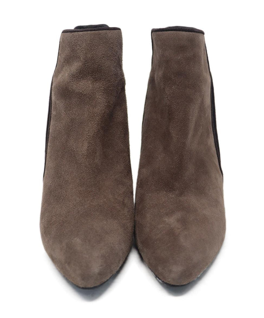 Stuart Weitzman Taupe Suede Heeled Booties sz 6.5 - Michael's Consignment NYC