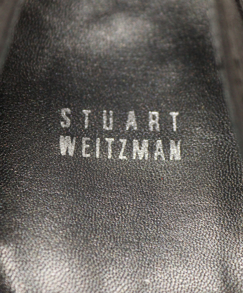 Stuart Weitzman Grey Suede Wedges 4